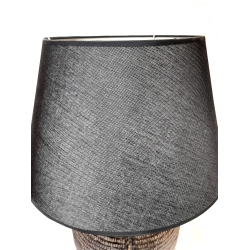 Lampa ceramiczna Rustykalna z abażurem 70cm